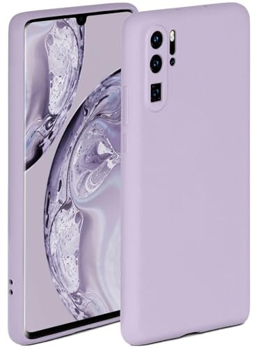 ONEFLOW Soft Case für Huawei P30 Pro/P30 Pro New Ed Hülle aus Silikon mit Kameraschutz, Silikonhülle mit erhöhtem Schutz fürs Display, Backcover Schutzhülle, weiche Handyhülle, Flieder