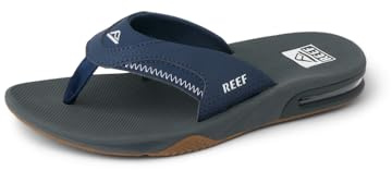 REEF Fanning Chanclas abrebotellas para hombre, soporte de arco, suela resistente, impermeables, 37.5 EU