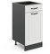 Vicco Küchenunterschrank R-Line, Weiß Landhaus/Anthrazit, 40 cm ohne Arbeitsplatte