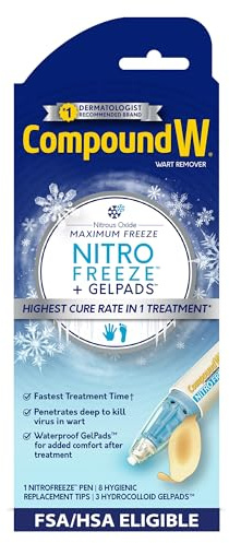 Compound W Nitro Freeze + GelPads Wart Remover, 1 Pen with 8 Applications
