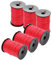 6X Maurerschnur rot Richtschnur Pflasterschnur Verlege Lot BAU Schnur 100m 2mm