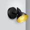 Unikcst Deckenstrahler 1 Flammig E14 Deckenleuchte Schwarz Gold Deckenlampe Vintage Wandleuchte innen Wohnzimmer Lampe Decke 230V Max.35W Ohne Leuchtmittel