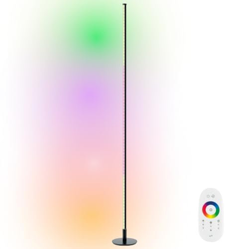 SCHWAIGER STL358 RGB LED Stehleuchte WiFi Stehlampe Farbwechsel dimmbar Standleuchte 20 W Ecklampe Ambientelicht