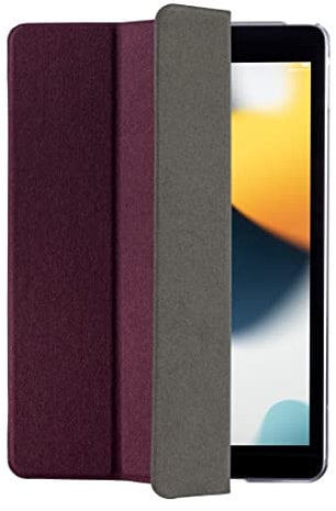 Hama iPad Hülle „Palermo“ für Apple iPad 10.2 7., 8., 9. Generation (Schutzhülle mit Tablet-Stand zum Klappen, Tablet Tasche für Auto-Schlaf/Wach, transparente Rückseite) Bordeaux