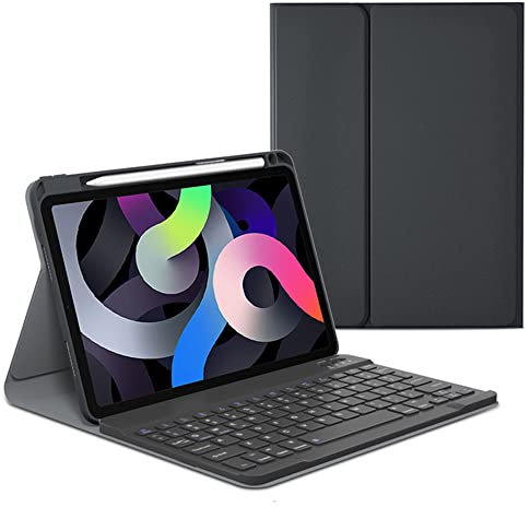 CHSTLS Funda Teclado para Xiaomi Pad 5 2021 11 Pulgadas, Carcasa Teclado QWERTY-US Inteligente Inalámbrico Desmontable Magnético con Ranura para Lápiz para Xiaomi Pad 5 Pro 11 5G 2021 - Negro