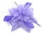Feather Comb Fascinator for Women Wedding Ascot Races Christening Hair Piece (Lilac)