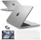 IBENZER Kompatibel mit M2 2023 2022 MacBook Air 13 Zoll Hülle, Modell A2681, Hartschalenhülle & Tastaturabdeckung & Bildschirmfolie & Typ-C Adapter für neues M2 Mac Air 13.6 Zoll, AT13-KKK,CL + 2TC
