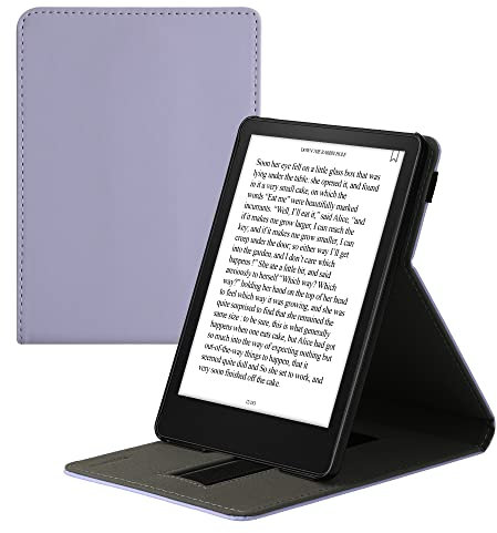 kwmobile Schutzhülle kompatibel mit Amazon Kindle Paperwhite 11. Generation 2021 - Hülle e-Reader mit Schlaufe Ständer - - Lavendel