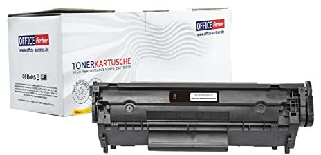 OFFICE Partner Kompatibel Toner als Ersatz für HP 12A Q2612A für HP Laserjet 1010, 1020, 1022, 3015, 3050, 3055 (Schwarz, 1-Pack)