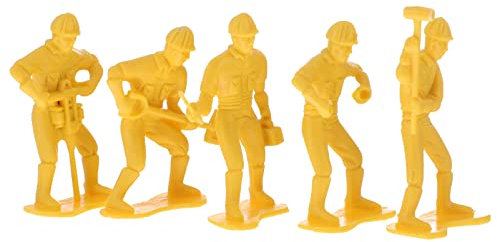 SEWACC 45pcs Engineering Dolls Figurines, Miniature Model Tiny People Figures for Miniature Scenes