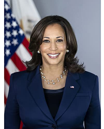 Artery8 US Vice President Kamala Harris United States America Portrait Photo Unframed Wall Art Print Poster Home Decor Premium