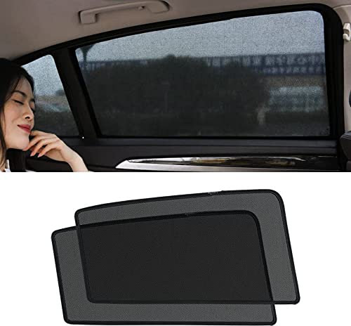 REDOVO Auto Sonnenschutz Uv-Schutz, für Hyundai Tucson 2015-2020 Magnetisch Sonnenschutz Heckscheibe Seitenscheibe Privatsphäre Faltbar ZubehöR,2 Rear Window