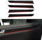 OYDDL 4PCS Kohlfaser Auto Türverkleidung Dekoration Aufkleber Autotür Strip Trim Kompatibel mit Audi A4 (2009-2016) S4(2010-2016) RS4 (2012-2015) Zubehör (S)