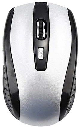 Wmool New1600 DPI 2.4GHz Wireless Gaming Mouse 6 Keys Computer Gaming Mouse Cordless USB Powered PC Desktop For Laptop B3Y1 Battery