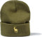 minifan Outdoor Strickmütze: Hirschbock - Mütze für Jäger Jagd Jäger-Mütze Wintermütze Beanie Mütze Damen & Herren Förster Outdoor Mütze Männer Geschenk (Olive)