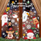 yuejuhe 9 Hojas Pegatinas Navidad Ventanas, Vinilos Electrostáticas para Cristales, Reutilizable Adhesivos Decoracion con Papá Noel Copo Muñeco de Nieve Alce (A)