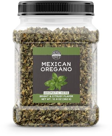 Birch & Meadow Origan mexicain, 362,9 g, saveur vive d'agrumes, taupe et carnitas, séché