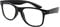 IBEIKE Big Black Frame Clear Glasses - Gloss Black Fake Glasses, Vintage Fashion Clear Lens Square Glasses Non Prescription Eyeglass for Men Women Unisex Adult