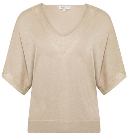 Morgan Jersey escote en V manga corta Lino S