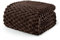 Exclusivo Mezcla Kuscheldecke Fleece Decke, Flauschige Sofadecke 150 x 200 cm, Jacquard-Überwurfdecke Wohndecke Tagesdecke, Warm und Leicht für Ganzjahreszeit, Braun