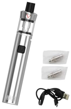 Vaptio TYRO Vape Pen Kit mit 1500mAh Batterie 2,0 ml Zerstäuber Starter-Kit für elektronische Zigaretten Keine E-Flüssigkeit, kein Nikotin (Silber)