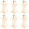 LYAFS 6er-Set Stretch Stehtisch Husse für Bistrotisch Ø 80-85 cm Elegante,Verstärkung im Fußbereich,Stretch-Husse Beige Hussen für Stehtische und Bistrotische (Beige, 80 x 110 cm)