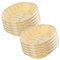 Panier à pain 10 pièces paniers à pain ovales pour paniers-cadeaux en plastique de table 7,9x2,4 '' paniers alimentaires vides panier à fruits pour cuisine, restaurant, paniers à pain d'affichage de p