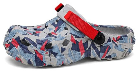 CERYTHRINA Zuecos de Jard Hombre y Mujer, Sandalias de Verano, Ligeras, Antideslizantes, para Caminar, Deportes, Unisex, para Adultos, para Piscina, Playa, Patio, Cocina y Ducha, Rojo,Red 42