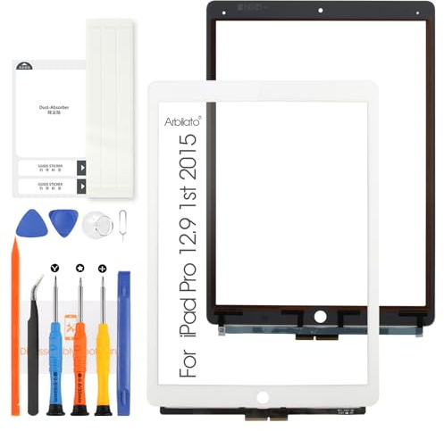 Arbilato pour iPad Pro 12.9 2015 1st 1 Écran Tactile Remplacement A1652 A1584 Écran Tactile Digitizer Capteur avec Kits de réparation (Pas LCD) (Blanc)