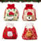 HYran Weihnachten Geschenkbeutel - 4 Stück Geschenktüten, Süßigkeiten Tüten, Nikolaussäckchen Mit Kordelzug