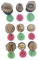 JTLB Hölzerne Tierspuren, Playdoh-Stempel, Dschungel-, Bauernhof-, Waldtiere-Lernset für, Lustiges Natur-Lernspielzeug mit Tierspuren und Silhouetten (B)