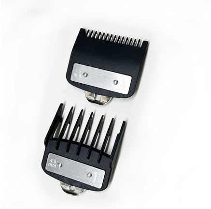 Kaynway Aufschiebekämme Für Schermaschine Schermaschinen Schutzkammführungen Schneidsätze Haarschneider Scherschutz für Wahl haarschneidemaschine Aufschiebekämme Länge 1.5mm and 4.5mm, 2 Stück