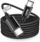 Cable USB C Carga Rapida 100W 3M, Cable USB C a Tipo C Nylon Cable Carga Rapida Tipo C Cable Cargador para iPhone 15 16 Pro Max/Plus,iPad Pro/Air,MacBook Air/Pro,Samsung Galaxy S25 S24 S23 S22,Xiaomi