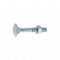 200 Boulons tête ronde collet carré DIN603/555 acier zingués blanc diamètre 7,0 mm - Longueur 45 mm