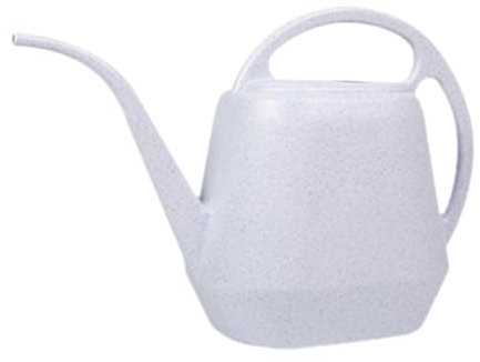 Folpus Gießkanne 2 Liter für Haus & Garten, Blumengießkanne aus hochwertigem Kunststoff, Gartengießkanne mit langem Auslauf, Handliche Gießkanne Ideal zum Gießen von Pflanzen, Blumen & Bäumen, Weiß