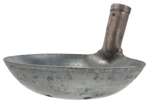 Yardenfun Mistsiebkelle Metall Große Schöpfkelle für von Abwasserbrunnen und Abflussschlamm Langlebig und Robust für Schlammschaufel Anwendungen