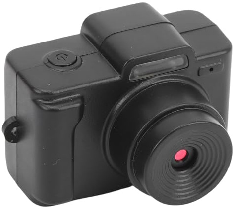 Annadue Mini Fotocamera del Portachiavi, Display a Colori 0,96 Pollici 1080p FHD Retro Digital Camera con Luce di Riempimento e Filtri, per la Registrazione dello Studio di viaggio.