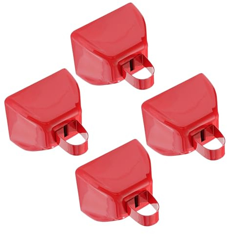 4er Pack professionelle Jubelglocken aus Metall mit Kuhglocken, größte Lautstärke, klarer Klang für Sportwettkämpfe, Massenfeiern, Metallkuhglocken