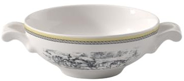 Villeroy & Boch Audun Ferme Taza consomé, 400 ml, Porcelana Premium, Blanco/Colorido