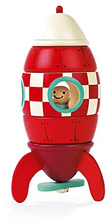 Janod Holz Magnetbausatz Rakete Rocket Kit