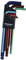 Bondhus - Starrett 76369499 - Pack de 9 llaves macho acodadas, codificadas por colores