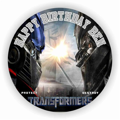 Birthday Bazaar Transformers Cake Topper : 7.5 Icing