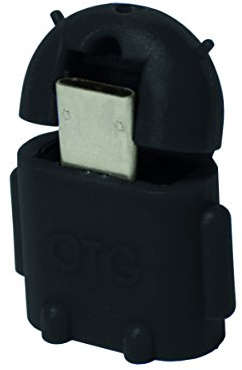 LogiLink USB 2.0 OTG (On-The-Go) Adapter für schnelle Datenübertragung zum und vom Smartphone, Schwarz