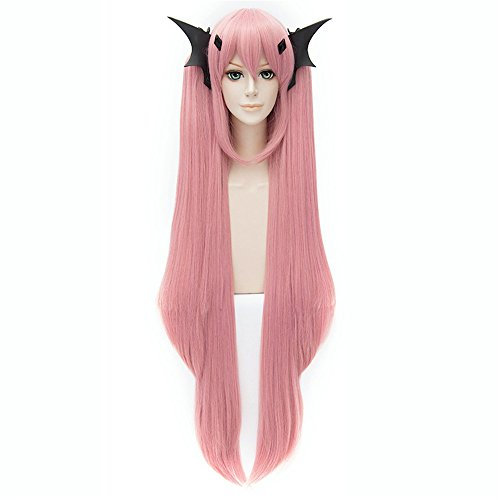 LanTing Cosplay Perücke Seraph Of The End Krul Tepes Pink Lange Perücke Styled Frauen Cosplay Party Fashion Anime Human Costume Full wigs Synthetic Haar Heat Resistant Fiber