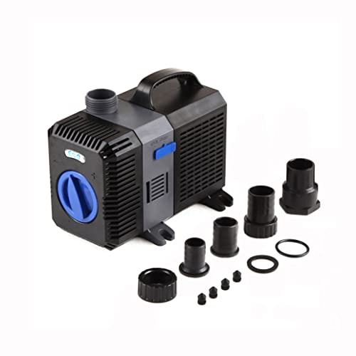 SATOHA Trupow 1375GPH Flow Adjustable Frequency Electric Inline Garden Submersible Pond Filter Pump For Fish Tank Fountain Aquarium Waterfall Koi Salt Fresh Water