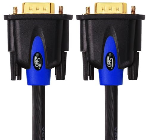 VGA Cable,SHD VGA to VGA HD15 Monitor Cable for PC Laptop TV Porjector-3Feet