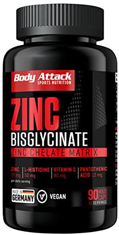 Body Attack Zinc Pro, 1er Pack (1 x 90 Kapseln)
