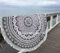 überwurf, Strandtuch, Yogamatte, indisches Mandala, rund, Baumwolle, Tischdecke Strandtuch, runde Yogamatte, Schal, 182,9 cm Strand Freizeit, Picknick grau