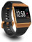 AIUNIT Kompatible Ionic Armbänder für Herren, Damen, Teenager, Kinder, Schwarz, GröÃŸe L mit gebrannter orangefarbener Schnalle, -Armband, Sport-Zubehör, Armband für Ionic Smart Watch, Schwarz
