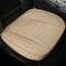 LUOLLOVE Sitzbezüge Auto Universal Leder Super Weich für Vordersitz 2PCS (Beige 52 x 51 cm)